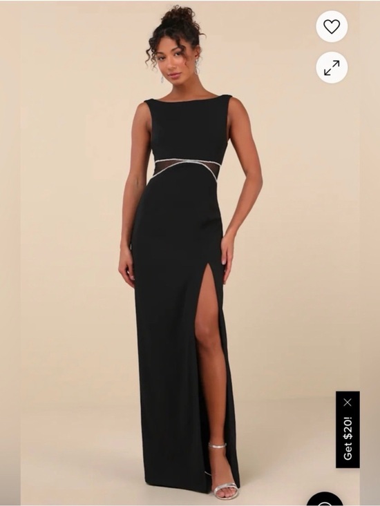 Lulus Dresses & Skirts - Lulu’s Black Evening Gown with Side Slit